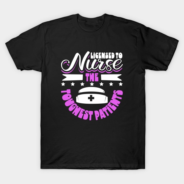 Licensed to nurse - correctional care T-Shirt by Modern Medieval Design